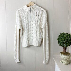 L.A. Hearts Ivory Knit Pullover Sweater Size Small